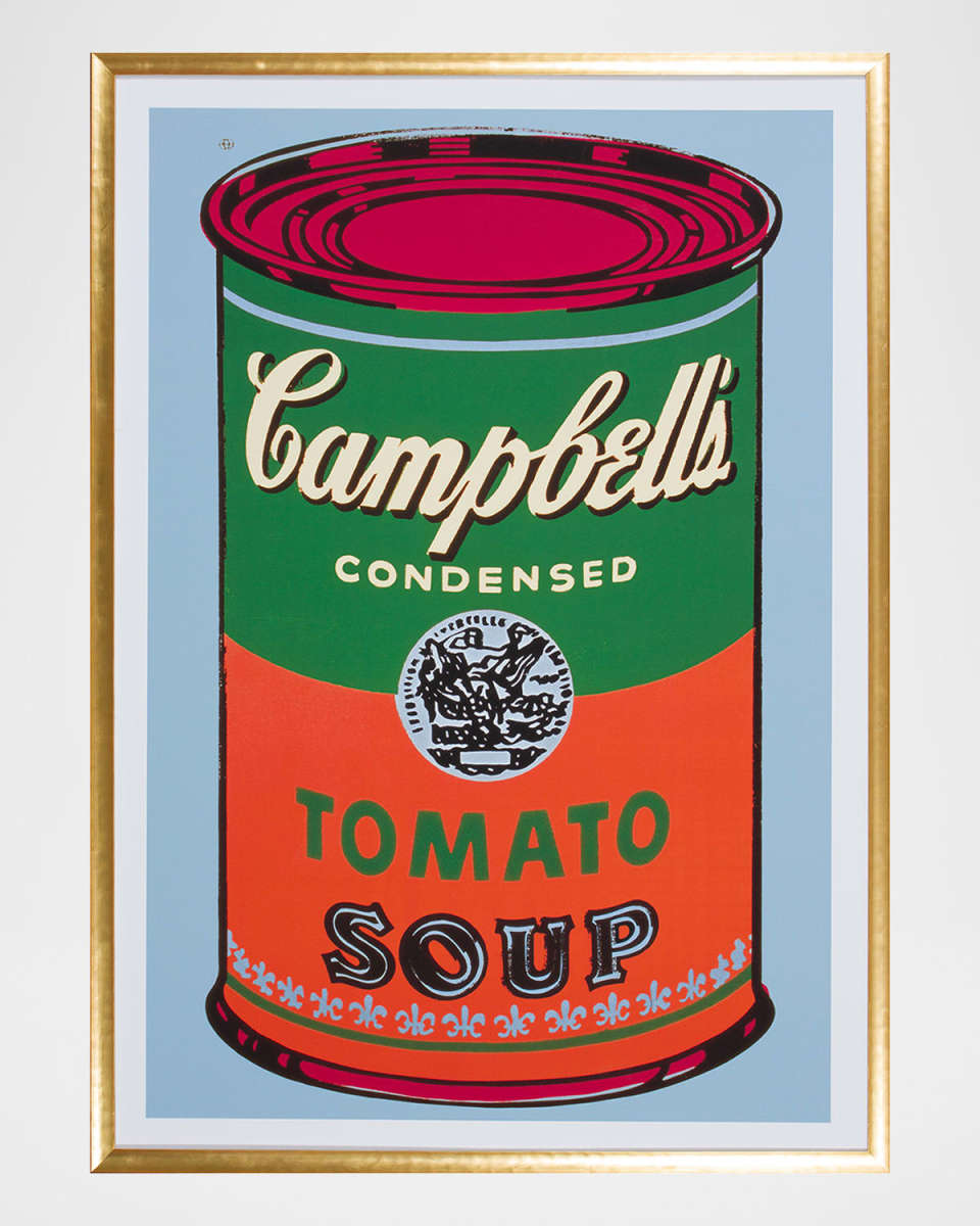 "Colored Campbell's Soup Can" Framed Giclee by Andy Warhol